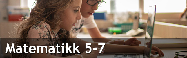 Matematikk 5-7 er et heldigitalt læremiddel som vektlegger undring, forståelse og anvendelse. Vi utnytter mulighetene ved å ha læreboken på nett.